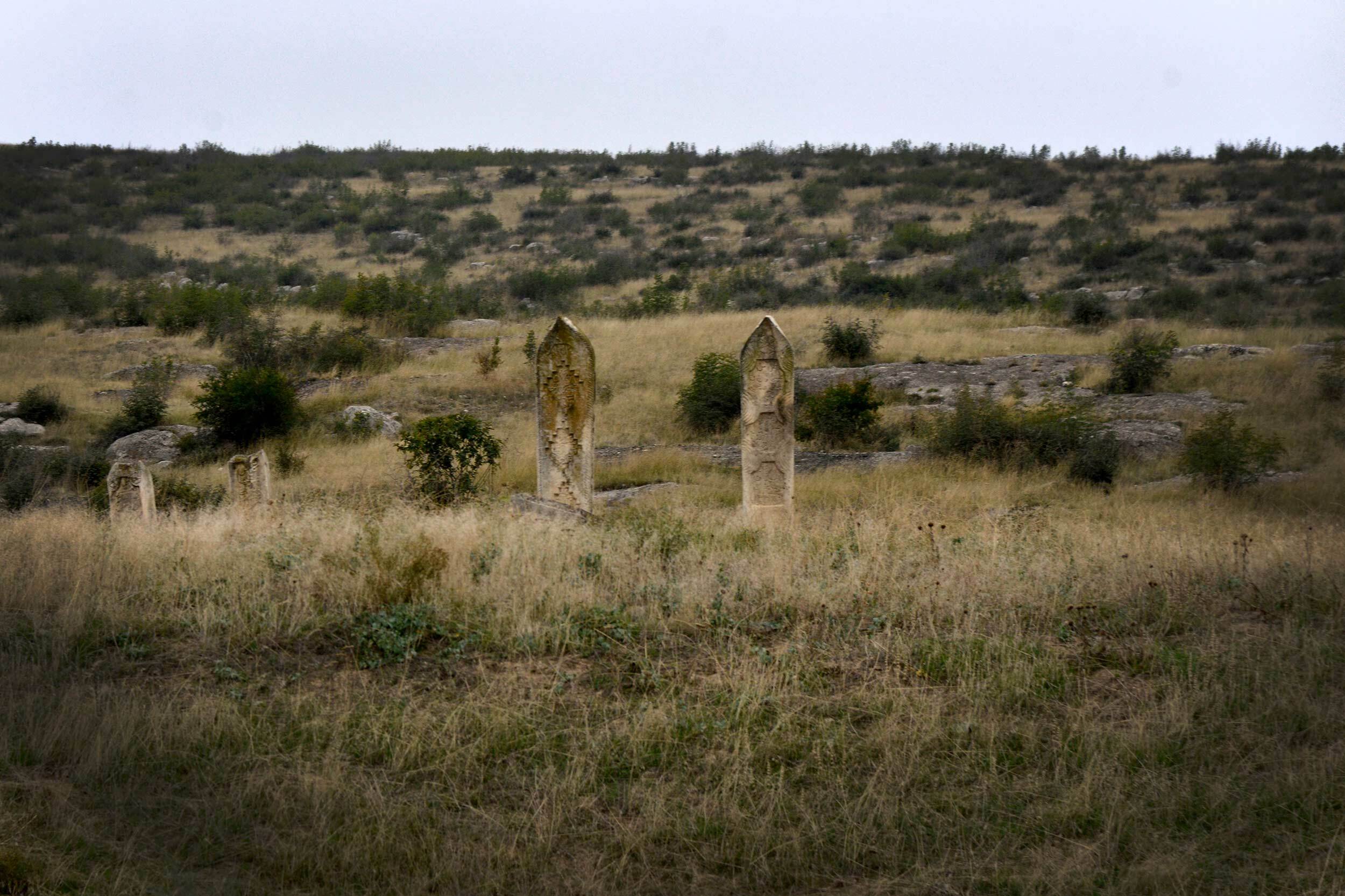 Azerbaijani tombstones.