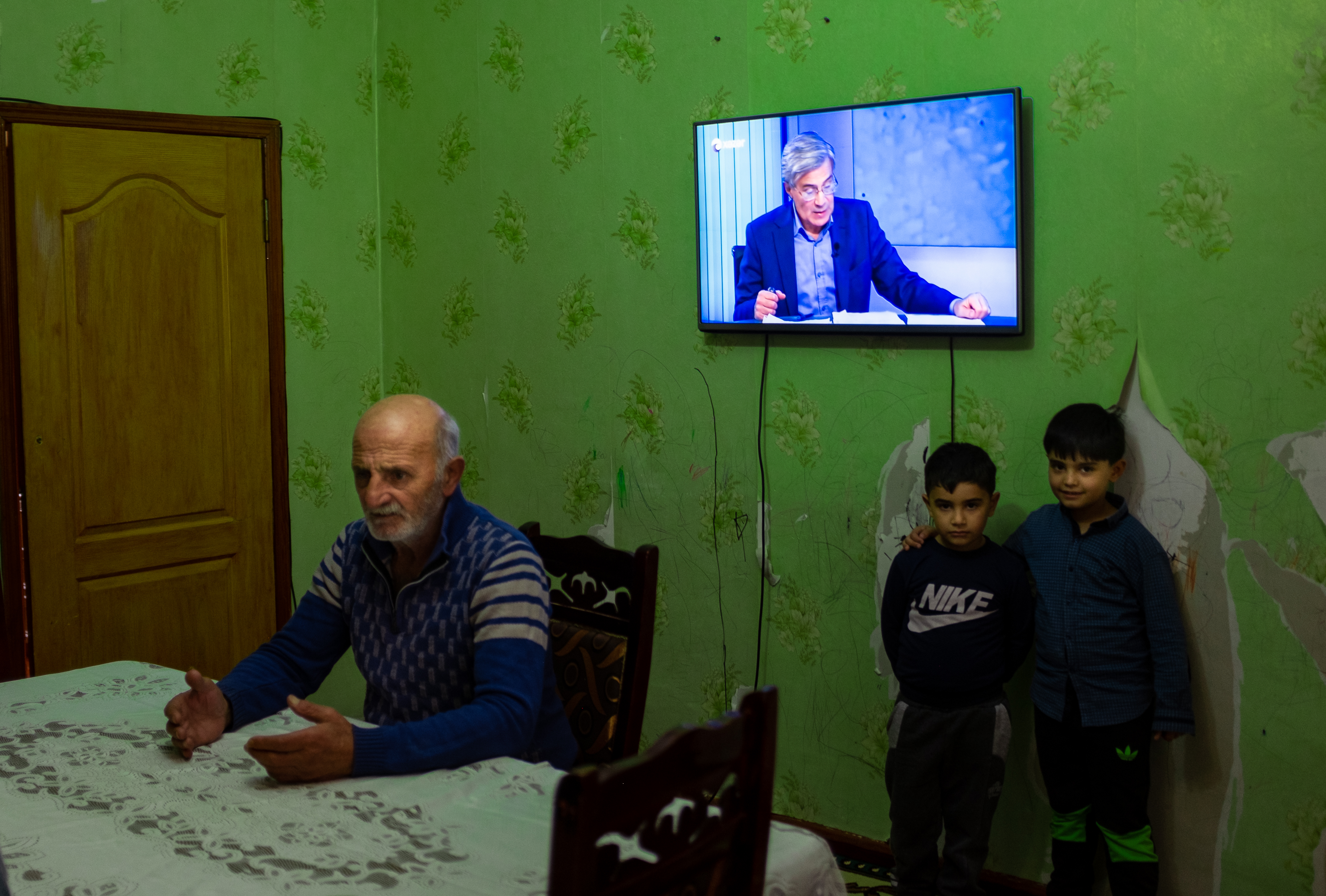 Ismayil Allahyarov, 71, a native from Shusha who was displaced during the first war over Nagorno-Kar ...